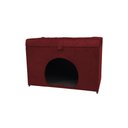 Ver imagem 1 de Puff Pet Baú Estofado para Cachorro e Gato - Vinho