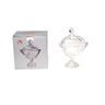 Bomboniere Centro Mesa Decorativo Potiche Vidro Porta Doces Balas Baleiro Cozinha Sala Casa 23,5cm - 1