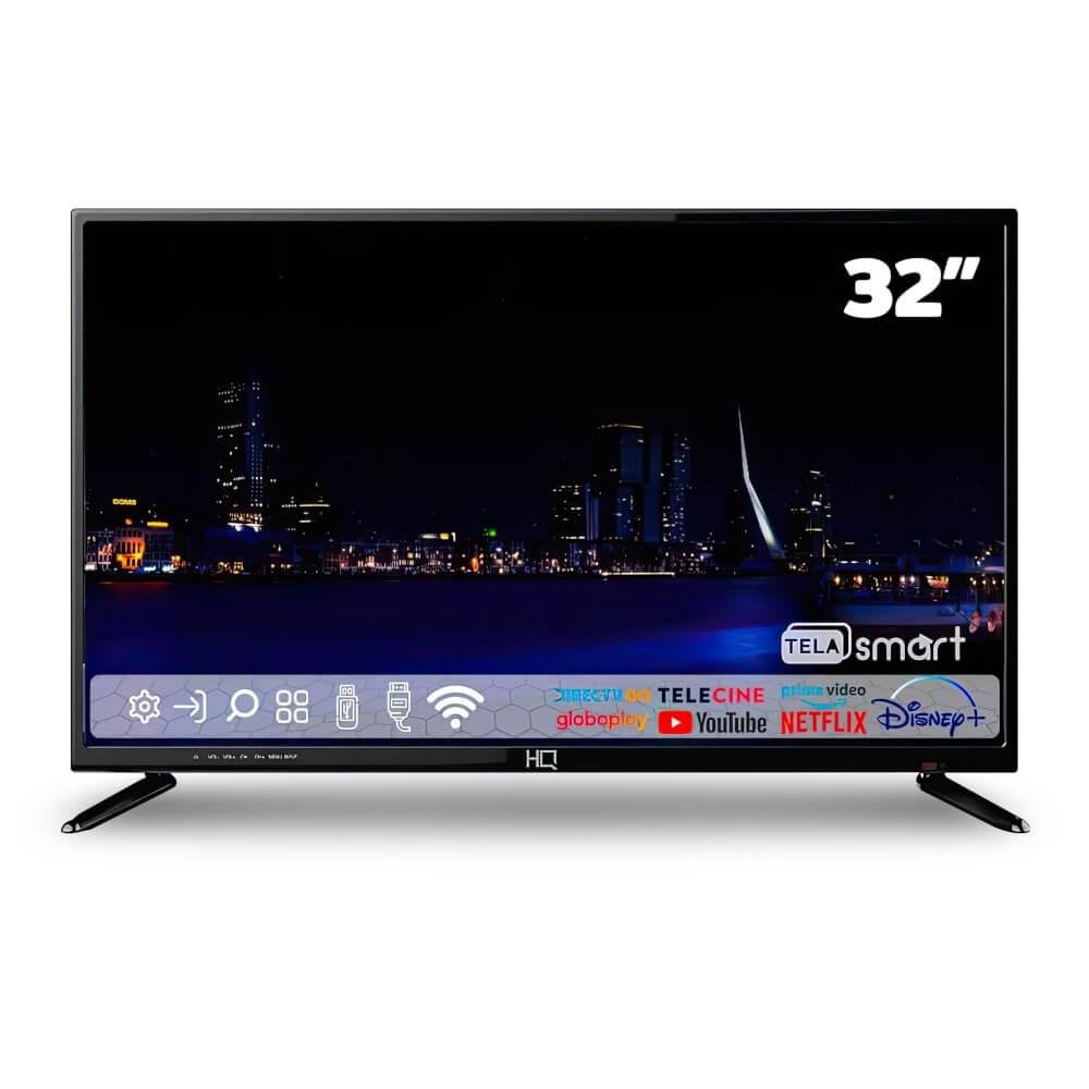 Smart TV HQ 32'' LED Slim com Adaptador | MadeiraMadeira