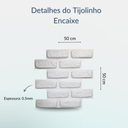 Ver imagem 2 de Kit 14 Placas Tijolinho Encaixe Decoração Parede Revestimento Rustico Fachada Flexivel 3d Pvc