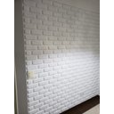 Ver imagem 4 de Kit 14 Placas Tijolinho Encaixe Decoração Parede Revestimento Rustico Fachada Flexivel 3d Pvc