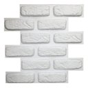 Ver imagem 1 de Kit 14 Placas Tijolinho Encaixe Decoração Parede Revestimento Rustico Fachada Flexivel 3d Pvc