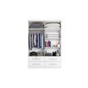 Ver imagem 3 de Guarda Roupa Solteiro Maximus Plus 4 Portas de Bater 4 Gavetas Branco/Absoluto