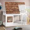Beliche Montessoriana Cabana Noopy com Telhado Casatema MadeiraOriginals - 1