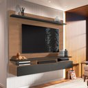 Ver imagem 1 de Home Suspenso Noruega 162m Para TV Até 55 Polegadas - Nature/Cinza Móveis Leão
