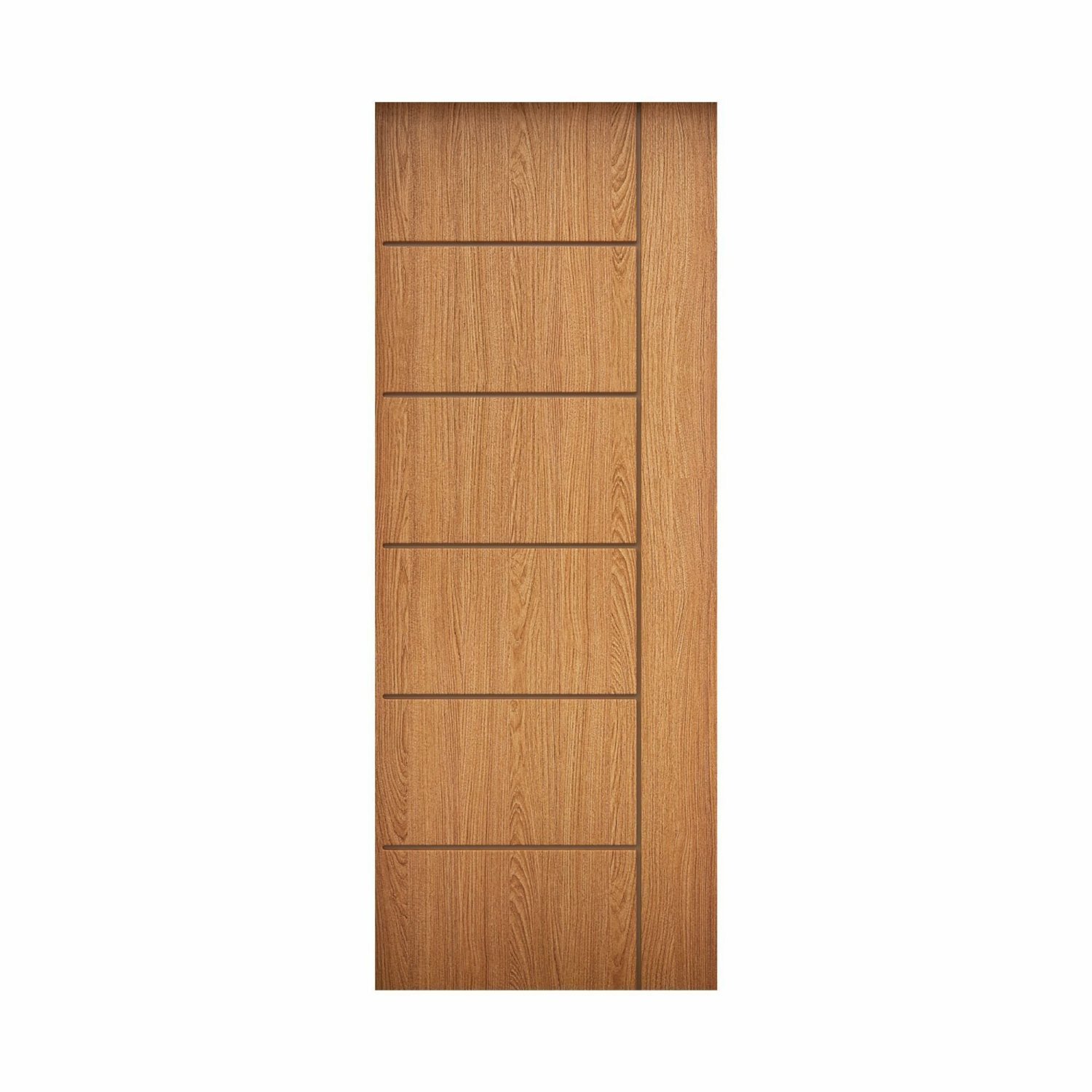 Folha de Porta de Madeira 210x80cm Espessura 3,5cm MSO Eucaplac Frisada Elegance Eucatex - 2