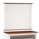 Ver imagem 2 de Rack com Painel para Sala 120cm Pés Luis Xv 2 Gavetas e Nicho Linz Móveis - Branco/imbuia Glazer