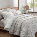 Ver imagem 1 de Jogo de Cama King 300 Fios Lázio Liand - Kacyumara Estampada Clara