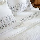 Ver imagem 4 de Jogo de Cama King 300 Fios Lázio Liand - Kacyumara Estampada Clara