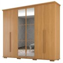 Ver imagem 1 de Guarda Roupa Casal 6 Portas com Espelho Rest 273 cm Cinamomo Zanz