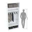 Ver imagem 6 de MÓDULO CLOSET COM CABIDEIRO M250.2021.B MUNDI MOVEIS