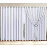 Cortina Linho Branco 5,40x2,60 C/ Forro Microfibra - 1