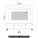 Ver imagem 3 de Estante Painel para Tv 70 Pol 200cm Malik Tauari/off L06 - Mpozenato