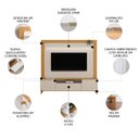 Ver imagem 4 de Estante Painel para Tv 70 Pol 200cm Malik Tauari/off L06 - Mpozenato