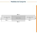 Ver imagem 4 de Cozinha Modulada 4 Peças com Tampo 3 Aéreos e 1 Balcão para Pia Ipanema CabeCasa MadeiraOriginals