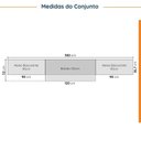 Ver imagem 3 de Cozinha Planejada 4 Peças com Tampo 3 Aéreos e 1 Balcão para Pia Ipanema CabeCasa MadeiraOriginals Ma