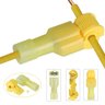 100un Conector Derivação T Amarelo 4 a 6mm Emenda Rápida - 1