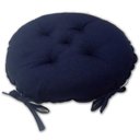 Ver imagem 1 de Assento Para Cadeira Almofada Futon 40x40 Redondo Azul Marinho