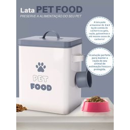 Porta Ração Lata Pet Food - Pet - 2