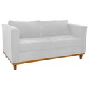 Ver imagem 6 de Kit Sofá 2 Lugares e 2 Poltronas Europa Suede Branco - Am Decor