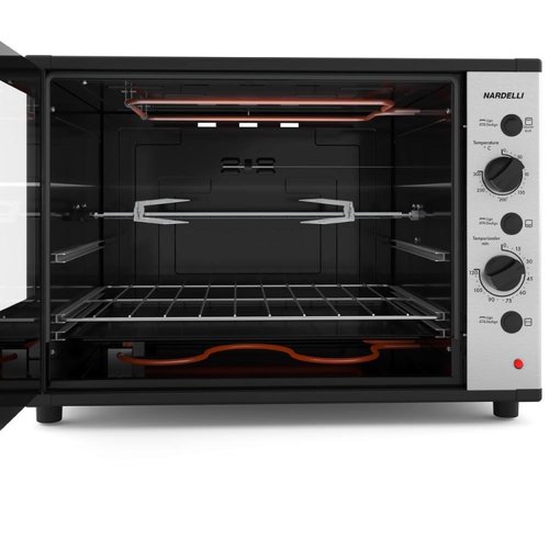 Forno Elétrico Nardelli Top60 com Timer – 60 Litros – Preto