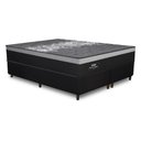 Ver imagem 2 de Cama Box Conjugado King com Colchão 193x72x203 Black Night Gazin Cr35354 Preto Cinza