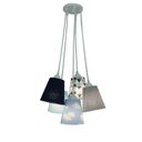 Ver imagem 3 de Lustre Pendente Luminária Teto Quarto Nuvens Bivolt