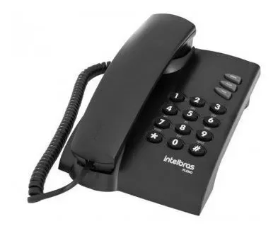 Kit 5 Telefone Fixo Intelbras Pleno Preto - 4