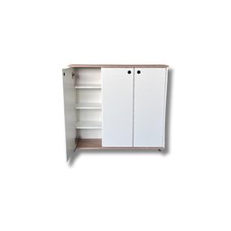 Multiuso Organizador Dispensinha Despensa em Mdf 20cm Branco/amadeirado. - 2