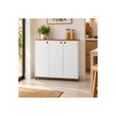 Ver imagem 1 de Multiuso Organizador Dispensinha Despensa em MDF 20cm Branco/Amadeirado Dba.