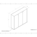 Ver imagem 7 de Multiuso Organizador Dispensinha Despensa em Mdf 20cm Branco/amadeirado.