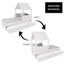 Ver imagem 3 de Bicama Casinha com Telhado Branco Megamobilia