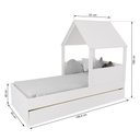 Ver imagem 5 de Bicama Casinha com Telhado Branco Megamobilia