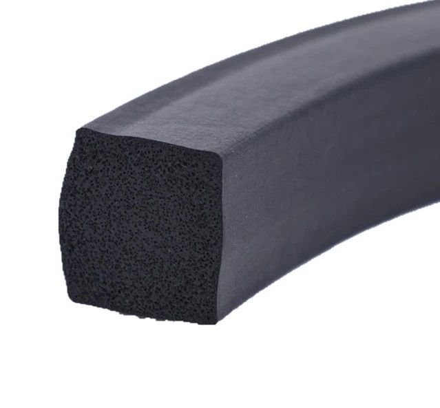 Perfil de Borracha Esponjoso Vedação Macio 10x10mm - 10m