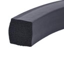 Ver imagem 1 de Perfil de Borracha Esponjoso Vedação Macio 10x10mm - 10m