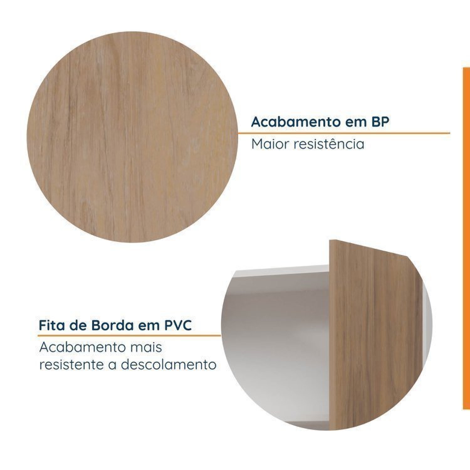 Cozinha Modulada 4 Peças Sem Tampo 3 Aéreos e 1 Balcão para Pia Ipanema CabeCasa MadeiraMadeira - 7