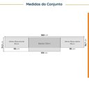 Ver imagem 3 de Cozinha Planejada 4 Peças sem Tampo 3 Aéreos e 1 Balcão para Pia Ipanema CabeCasa MadeiraOriginals Ma