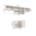 Ver imagem 6 de Cozinha Modulada 4 Peças Sem Tampo 3 Aéreos e 1 Balcão para Pia Ipanema CabeCasa MadeiraOriginals