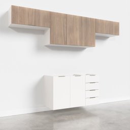 Cozinha Modulada 4 Peças Sem Tampo 3 Aéreos e 1 Balcão para Pia Ipanema CabeCasa MadeiraMadeira - 3