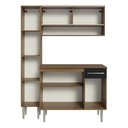 Ver imagem 7 de Armário de Cozinha Compacta 137cm Rustic/Preto Emilly Madesa 09