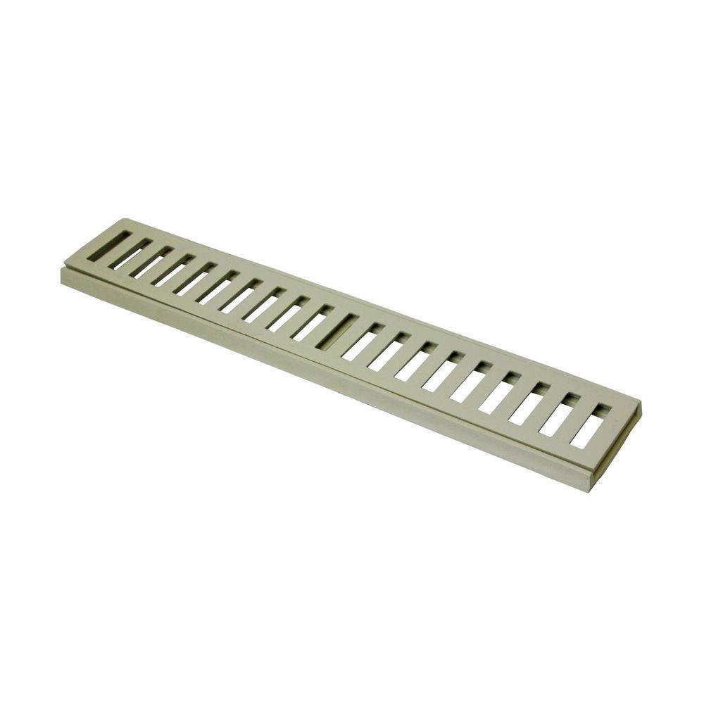 Ralo Grelha Linear com Caixilho em Alumínio Bege 8x50cm - 1