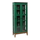 Ver imagem 1 de Cristaleira de Madeira Maciça 2 Portas - Verde