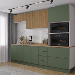 Cozinha Modulada 5 Peças com Tampo 2 Aéreos 2 Balcões 1 Torre Quente Ipanema CabeCasa MadeiraMadeira - 2