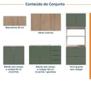 Ver imagem 5 de Cozinha Modulada 5 Peças 2 Aéreos 2 Balcões 1 Torre Quente Ipanema CabeCasa MadeiraOriginals Verde/a