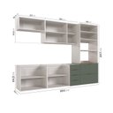 Ver imagem 6 de Cozinha Modulada 5 Peças 2 Aéreos 2 Balcões 1 Torre Quente Ipanema CabeCasa MadeiraOriginals Verde/a
