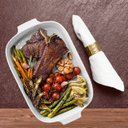 Ver imagem 4 de Assadeiras e Travessas Refratarias de Porcelana Branca 3un Germer