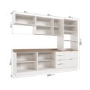 Ver imagem 5 de Cozinha Modulada 5 Peças 1 Tampo 2 Aéreos 2 Balcões 1 Torre Quente Ipanema CabeCasa MadeiraOriginals