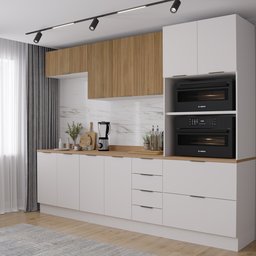 Cozinha Modulada 5 Peças com Tampo 2 Aéreos 2 Balcões 1 Torre Quente Ipanema CabeCasa MadeiraMadeira - 2