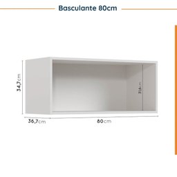 Cozinha Modulada 5 Peças com Tampo 2 Aéreos 2 Balcões 1 Torre Quente Ipanema CabeCasa MadeiraMadeira - 15