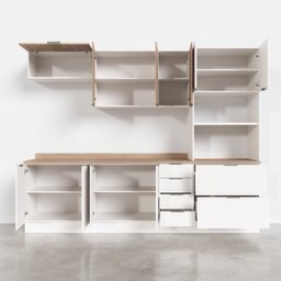 Cozinha Modulada 5 Peças com Tampo 2 Aéreos 2 Balcões 1 Torre Quente Ipanema CabeCasa MadeiraMadeira - 12